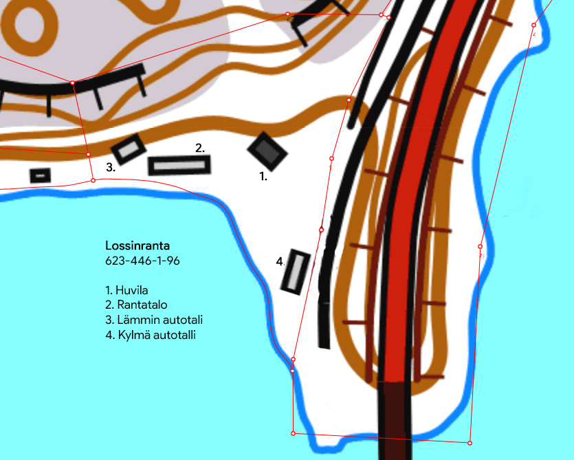 Kiinteistökartta – Lossinranta