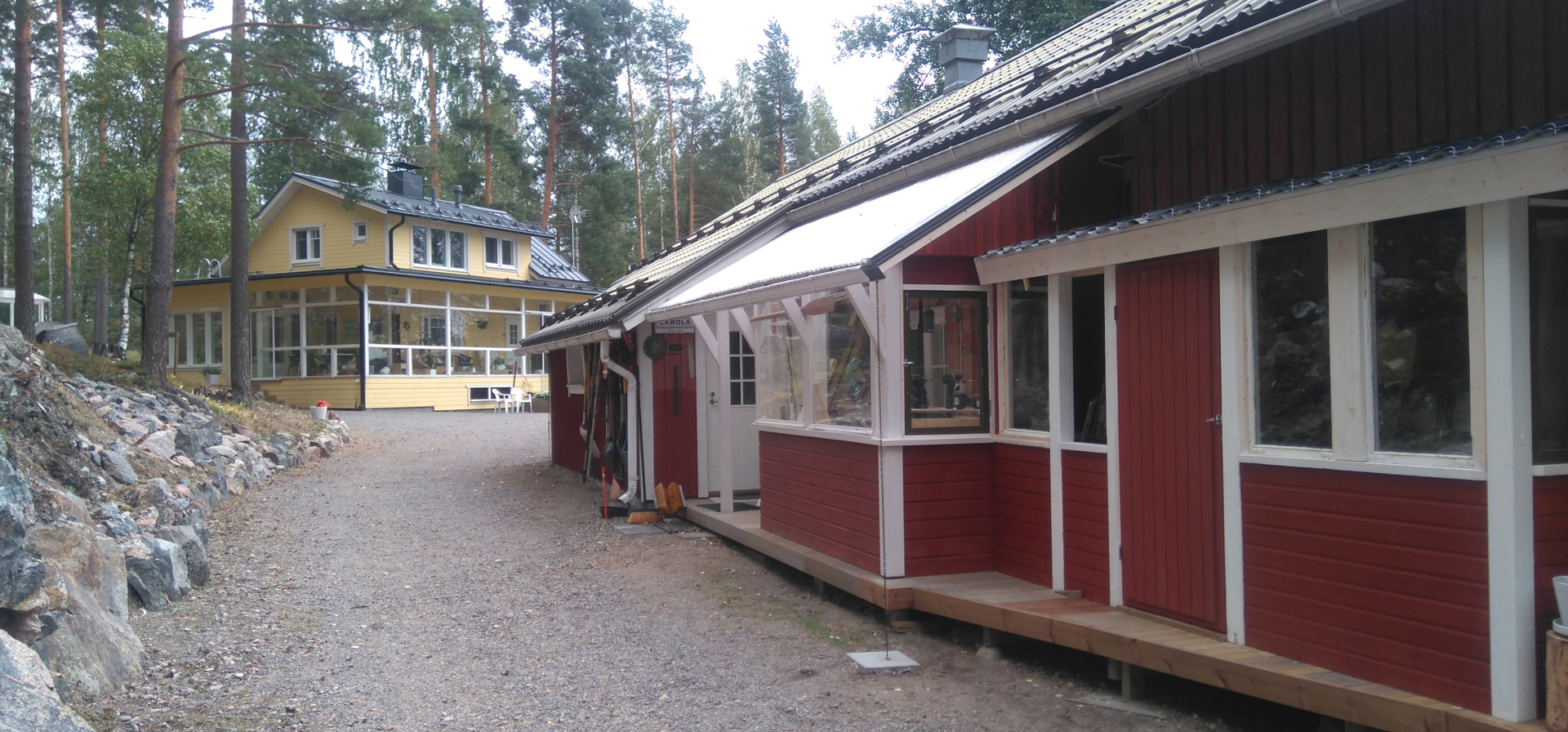 Verstastilat rantatalossa